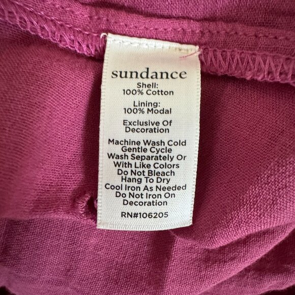 Sundance Chantae Eyelet Dress Womens S Raspberry Pink Purple Pintuck Lace Alabas - Picture 16 of 16